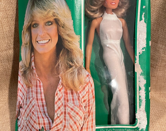 Vintage 1977 Farrah Fawcett Doll in Box/12 Inch Poseable Etsy