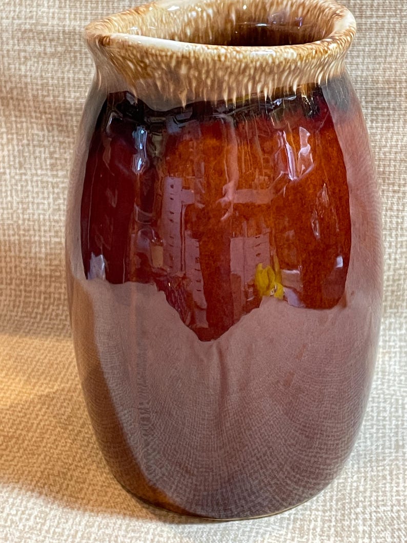 Vintage Hull Pottery Brown Drip Glaze Pitcher/large Pitcher/oven Proof