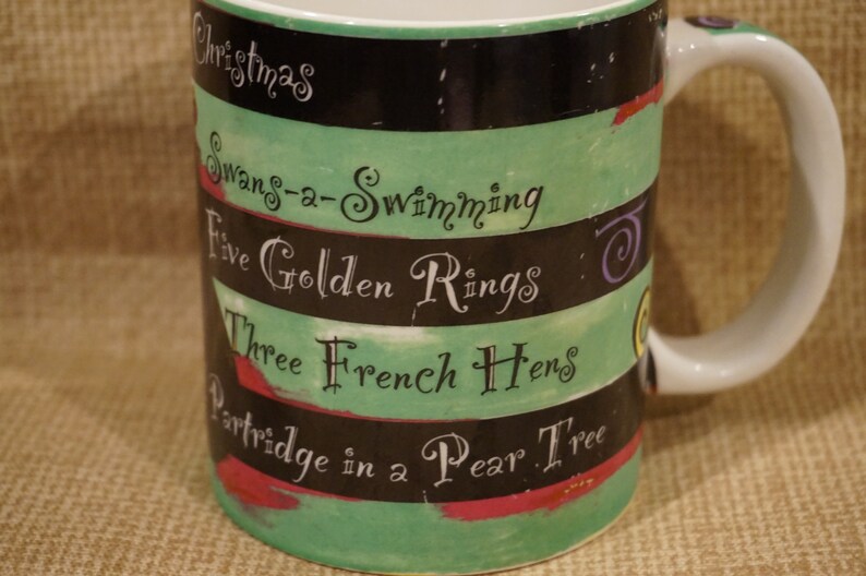 Vintage Starbucks 12 Days of Christmas Mug/seasons Greetings Etsy