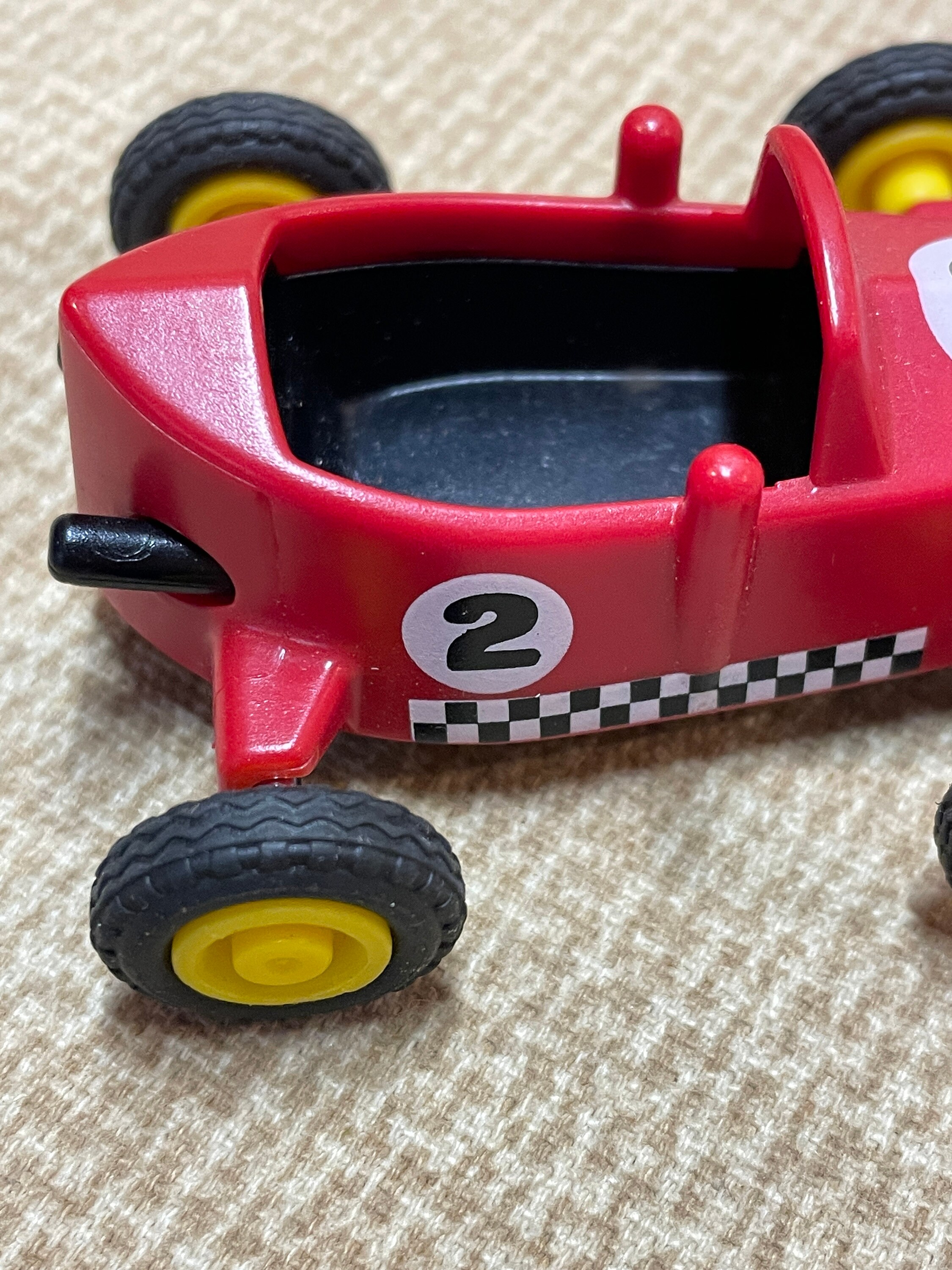 Vintage 2003 Playmobil Geobra Red Racing Car/formula One