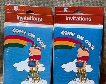 Vintage Ziggy Birthday Invitations/Ziggy Invitations/American Greeting Ziggy Invites/80's Ziggy Birthday Invitations/Ziggy Party/80s Ziggy