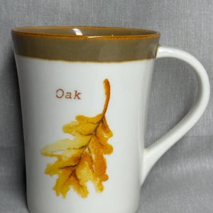 Starbucks Oak Leaf Coffee Mug/Fall Leaf/13 oz Coffee Mug/Drinking Mug/Oak