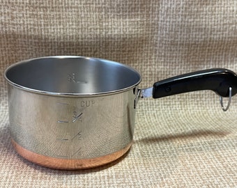 Vintage Revere Ware 1 Cup Measuring Pot/Revere Ware Measuring Cup/Copper Bottom/Mini Pan/Revere Ware/Kitchen/Baking/Measuring