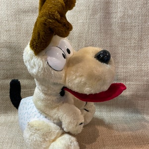 Vintage 1983 Odie Dog Plush/Rare Odie Dog with Diaper/Odie Dog with PJ Bottoms/1983 Garfield and Odie Plush/R Dankin Odie/11 inch Odie Dog