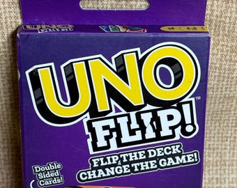 UNO Flip Card Game,UNO Mattel,Family Game Night/Fast Paced Game,Flip