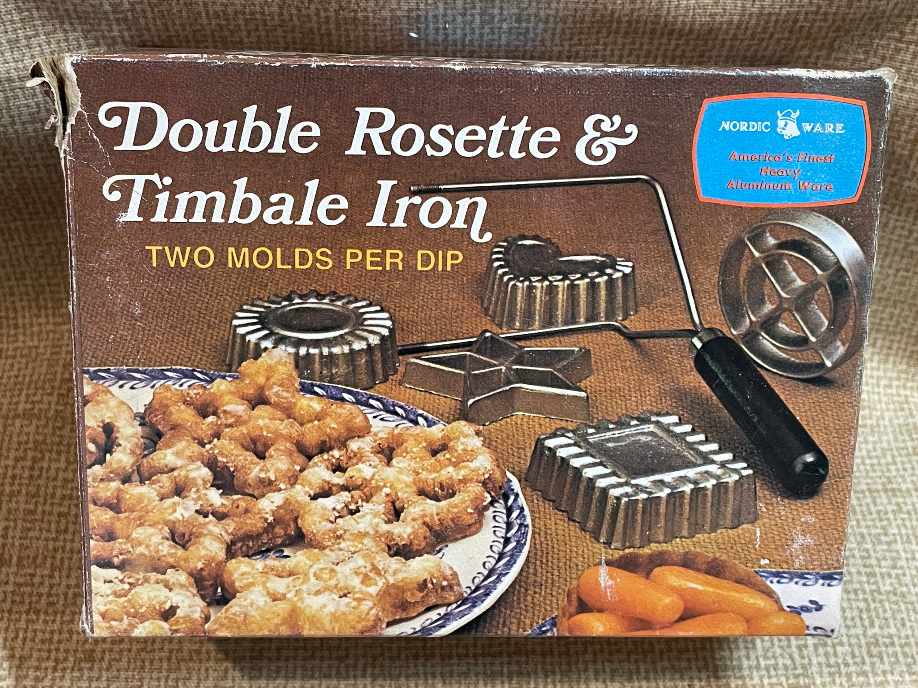 Kit biscuits instantanés/coquilles de galettes en fer Nordic Ware double  rosette