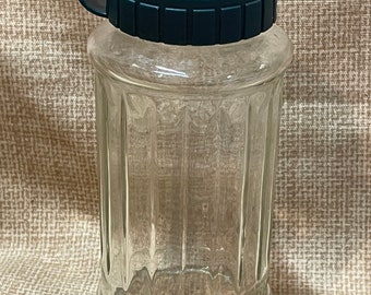 Vintage NutraSweet Glass Jar/NutraSweet Storage Jar/Pour Lid /Flip Lid NutraSweet Glass Jar/Retro Diner Looking Jar/Storage Jar/Serving