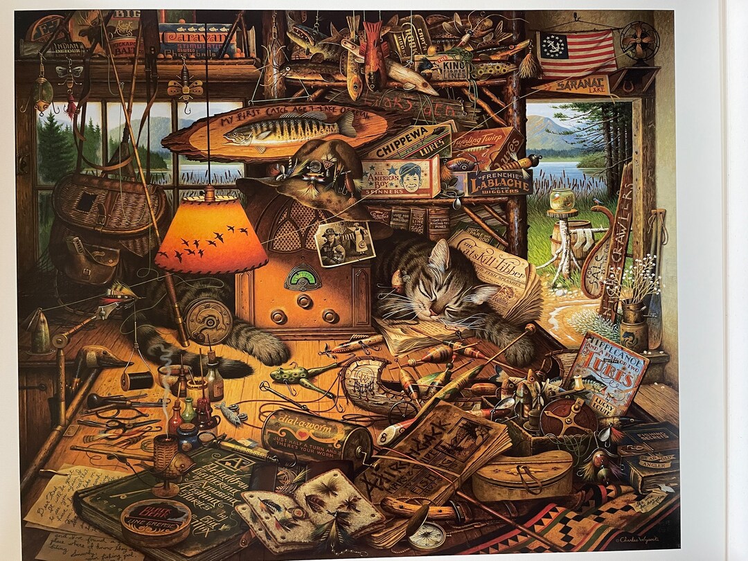 Vintage 1997 Charles Wysocki Fine Art Print Titled Max in the