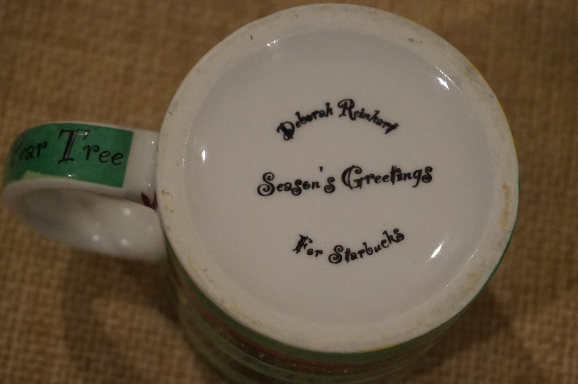 Vintage Starbucks 12 Days of Christmas Mug/seasons Greetings Etsy