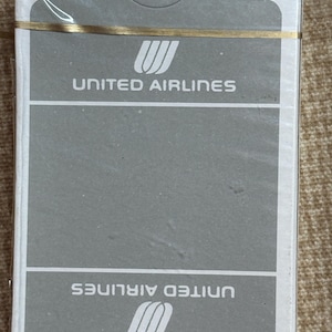 Vintage United Airlines Playing Cards/80&#39;s United Airlines Deck of Cards/Game Night/Card/Souvenir Airlines Playing Cards/Flying