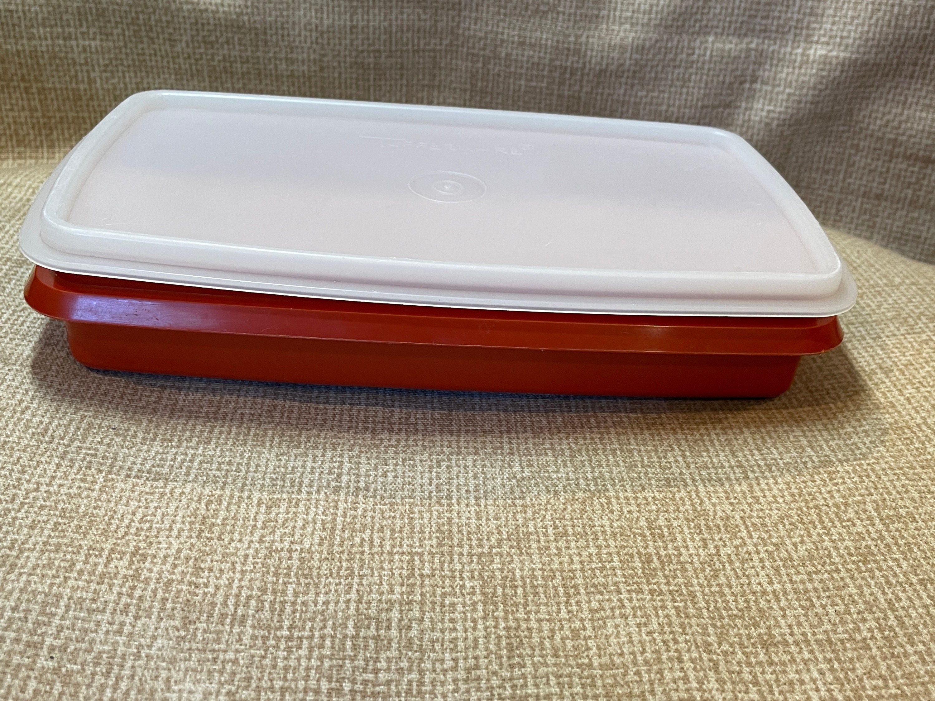 Vintage Tupperware Deli Meat Container/paprika Red 