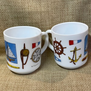 レア アルコパル スマーフ ミルクガラス マグ 5個 セット 新品