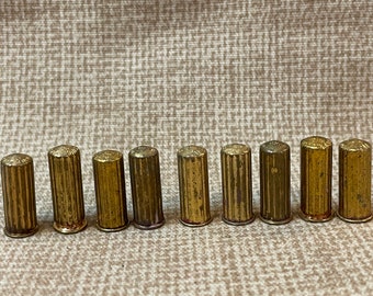 Vintage 1950's Avon Mini Lipstick Sample Lot/Brass Color Lipstick Holders/Gold Tone Metal Mini Tube Lipstick Samplers/Avon Samples Lipstick