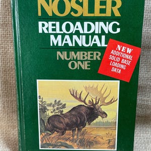 ヴィンテージ 1976 Nosler リロード マニュアル ナンバー 1 ライフルとピストル用/弾薬/ライフル ピストル/Nosler/リロード/狩猟/射撃/Nosler ナンバー 1