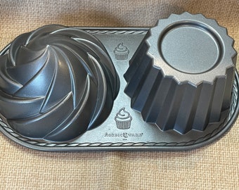 Vintage Nordic Ware Cupcake Cake Pan/Cake Pan/Nordic Ware/Baking Pan/Cup Cake Pan/Birthday Cake/Celebration Cake/Baking Pan