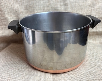 Revere Ware 6 Quart/Pentola per brodo, fondo in acciaio inossidabile e rame, 1801 Pentola per brodo, Cottura, Utensili da cucina