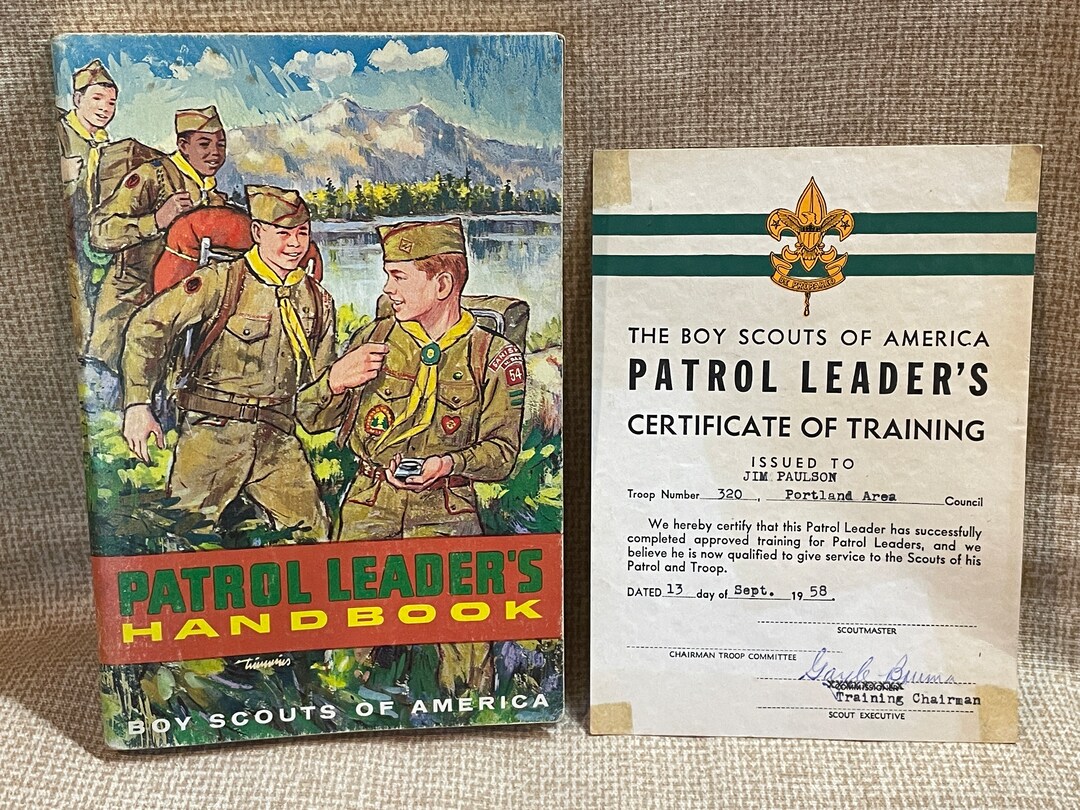 Vintage 70's Boy Scouts Patrol Leader Handbook/boy Scouts Etsy
