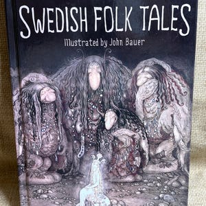 Vintage John Bauers Sagovarld Book/Swedish Edition Sagovarld/Trolls/Fantasy Book/Swedish Fairy Tale/Children&#39;s Troll Fantasy Book