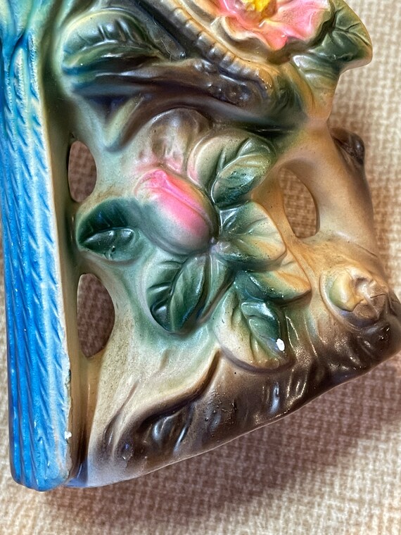 Vintage 1950's Blue Jay Bird Figurine by Wales Made in Japan