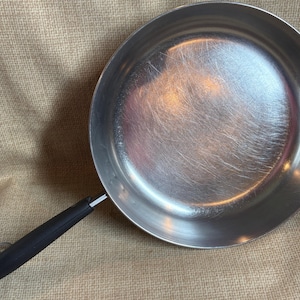 Vintage Revere Ware 10&quot; Copper Bottom Frying Pan/1801 Revere Ware Frying Pan/Kitchen Cooking/Revere Ware Frying Pan/Copper Bottom Pan