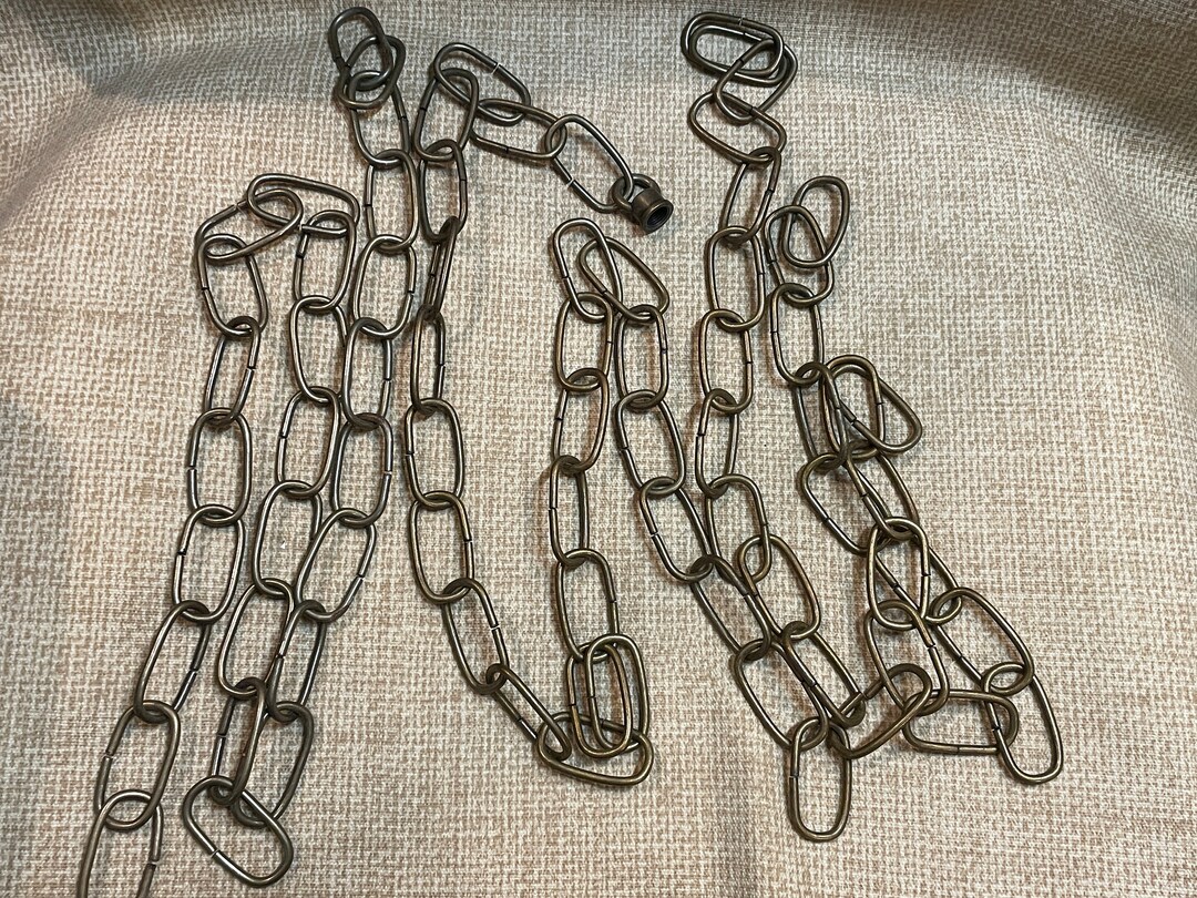 Vintage MCM Brass Link Lamp Chains/home Decor/lamp Chain/mid Etsy