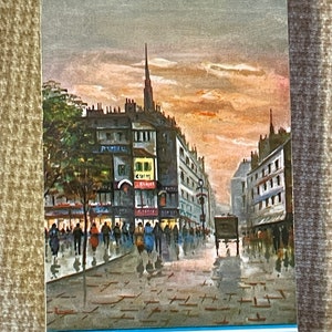 Vintage Paris Street Image Plastic Coated Sealed Deck of Playing Cards/60&#39;s Paris Street Deck of Cards/Game Night/Card Game/Sealed Deck