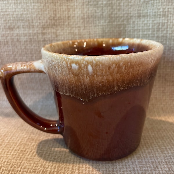 Vintage MCCoy Brown Drip Coffee Mug/Coffee Mug/McCoy Mug/Brown Drip Glaze Mug/Drinking Mug/McCoy USA/Kitchen/Cup/Brown Drip Glaze