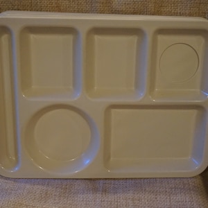 Melamine Cafeteria Trays, Vintage Cambro Trays, Cambro Melamine Melmac  Trays, School Lunch Trays, Beige Colored Melamine Made in USA 