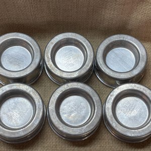 Vintage Mary Ann&#39;s Cake Shell Pfannen 6er-Set / seltene Kuchenformen / Mini-Kuchenschale / Kuchenform / kleine Kuchenformen / 1950er Jahre Kuchenform / Backen