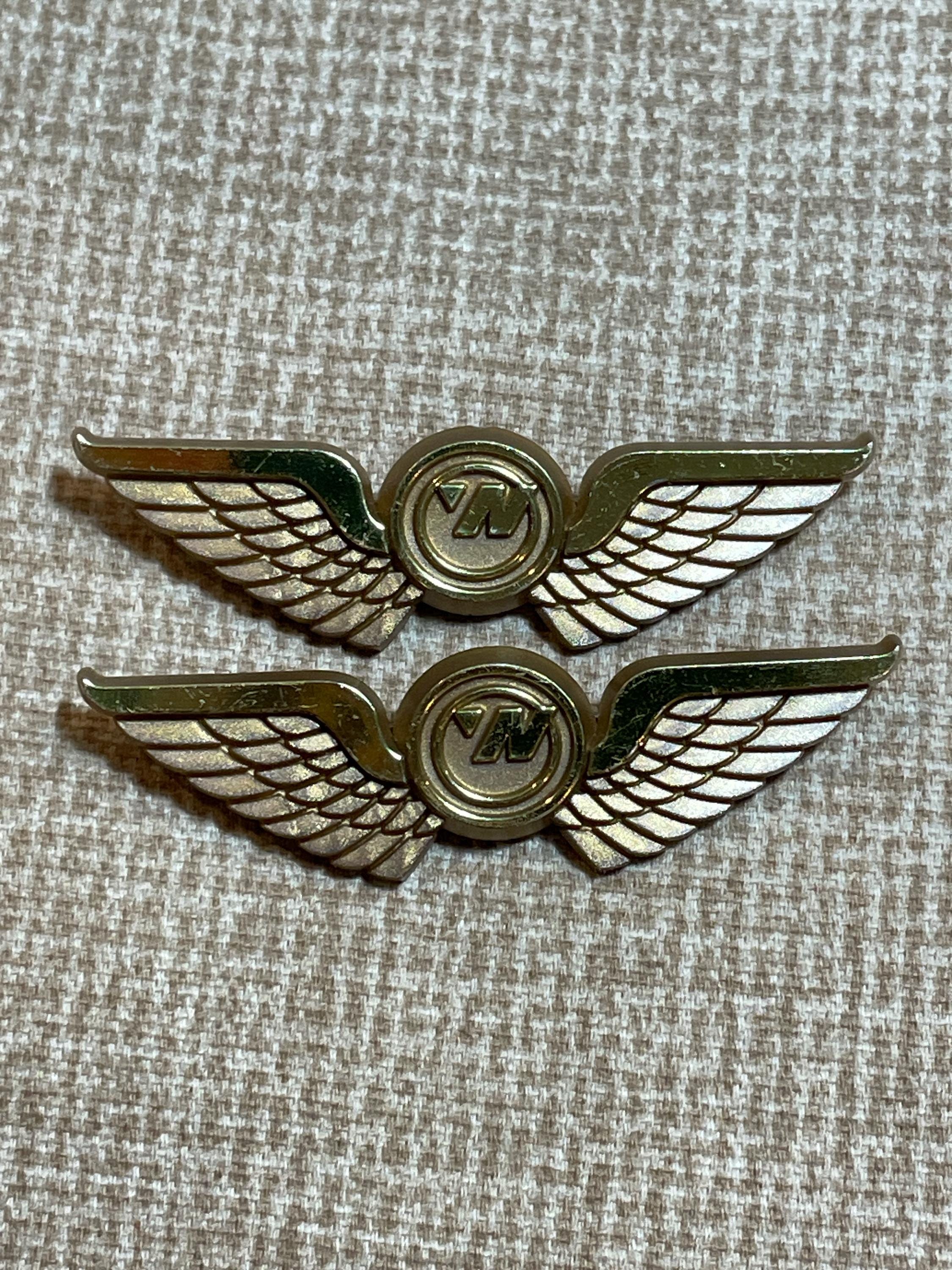 ノースウェスト航空CAのウイングバッジ Vintage Northwest Airline Plastic Wings/airline Wings/northwest