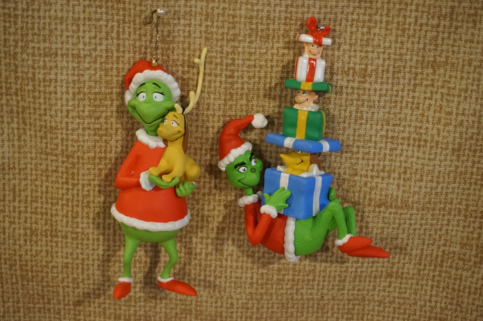 Vintage 1998 and 2000 Hallmark Grinch Ornaments/Dr Seuss Etsy