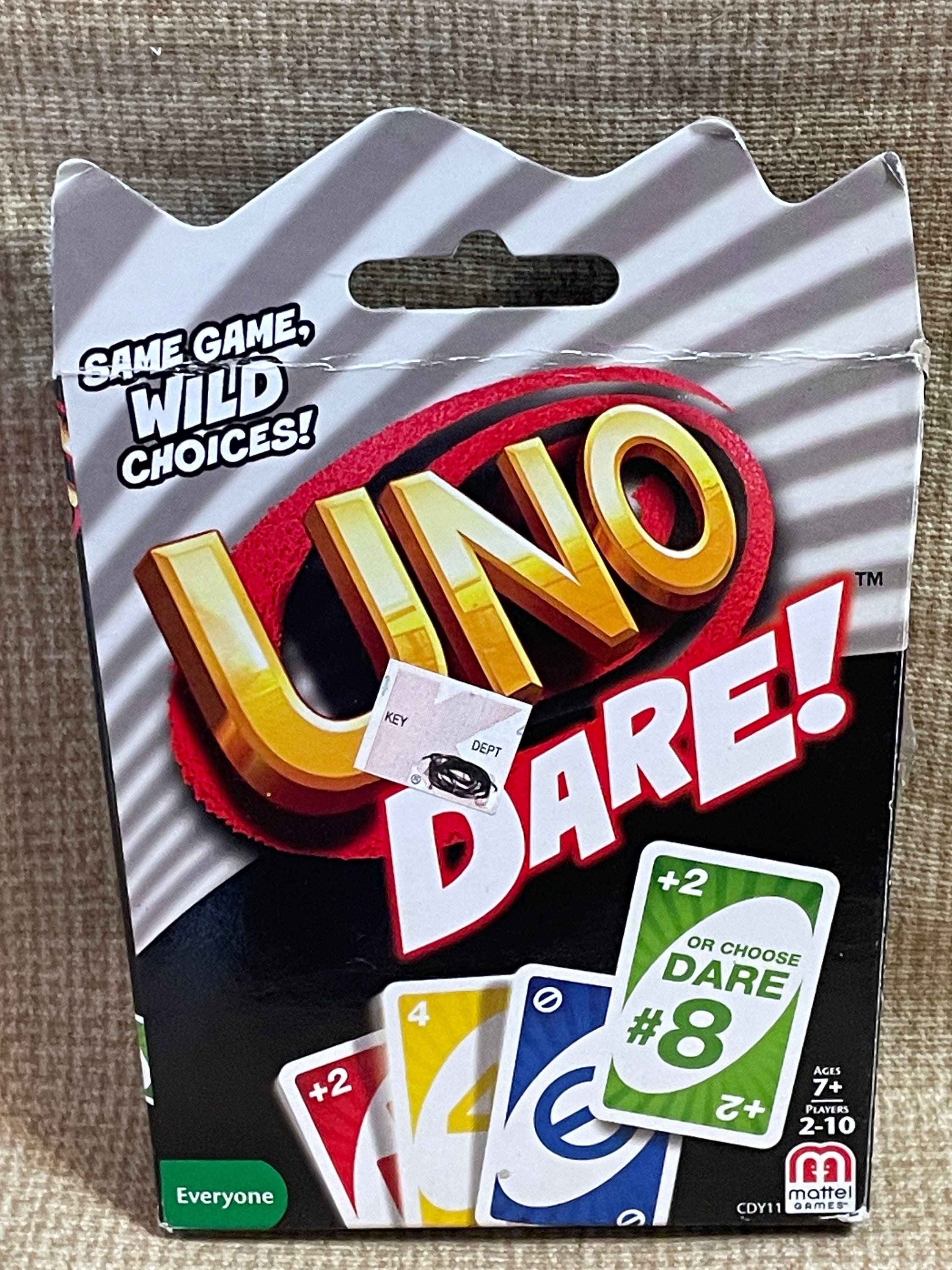 Vintage UNO Dare!/uno Mattel Card Game/family Game Night/uno Dare! Card Game/a  Family Card Game/uno Card Game/dare Card Game - Etsy
