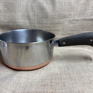 Revere Ware 1 1/2 QT Kastrull/1 1/2 Quart/Clinton, IL / Kopparbotten Revere Ware 1 1/2 Quart 1801 Kastrull/Spishäll Matlagning/Köksredskap/