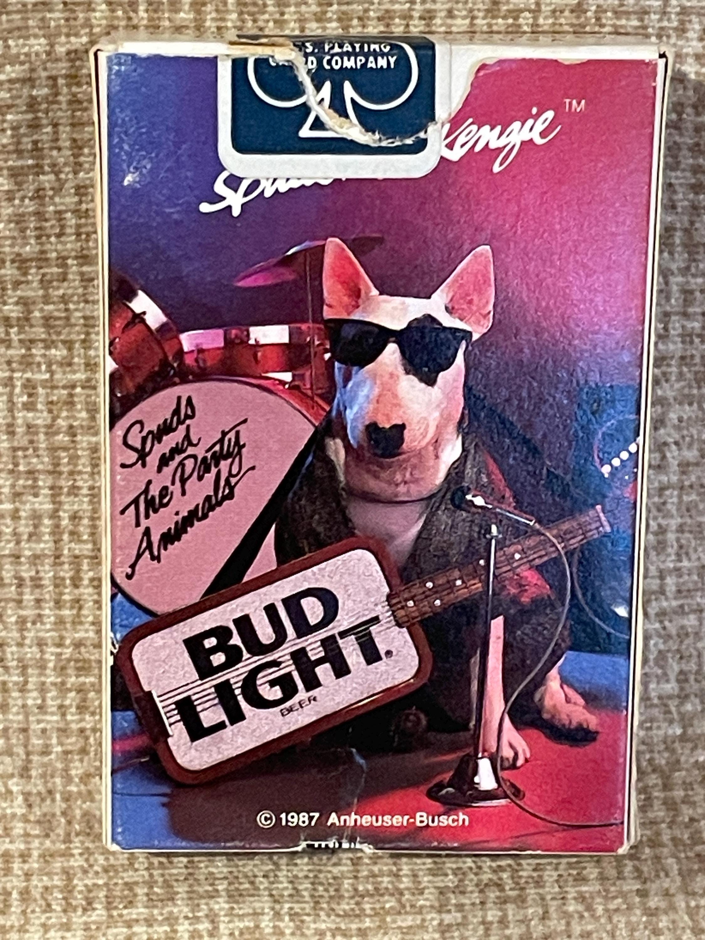 Vintage 1987 Bud Light Spuds Mackenizie Playing Cards/bud Light