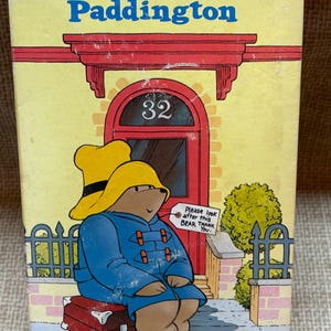 Vintage 1970-talet Paddingtons roliga äventyr Box Set med 5/Michael Bond/Paddington Lovable Bear/Paddington Books Specialutgåva 70-talet