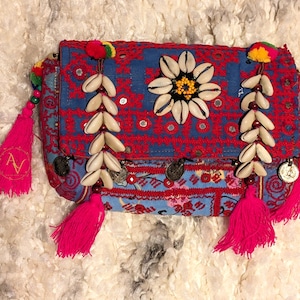 Handmade Banjara embroidery patch sling crossbody bag, ethnic crossbody bag, anniversary bag, Boho Bag, gift item, gift for her, bags