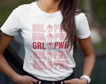 GRL POWER Tee / Netflix Moxie Inspired Tee/ Feminist Tee / Lucy in Moxie / Unisex Tee