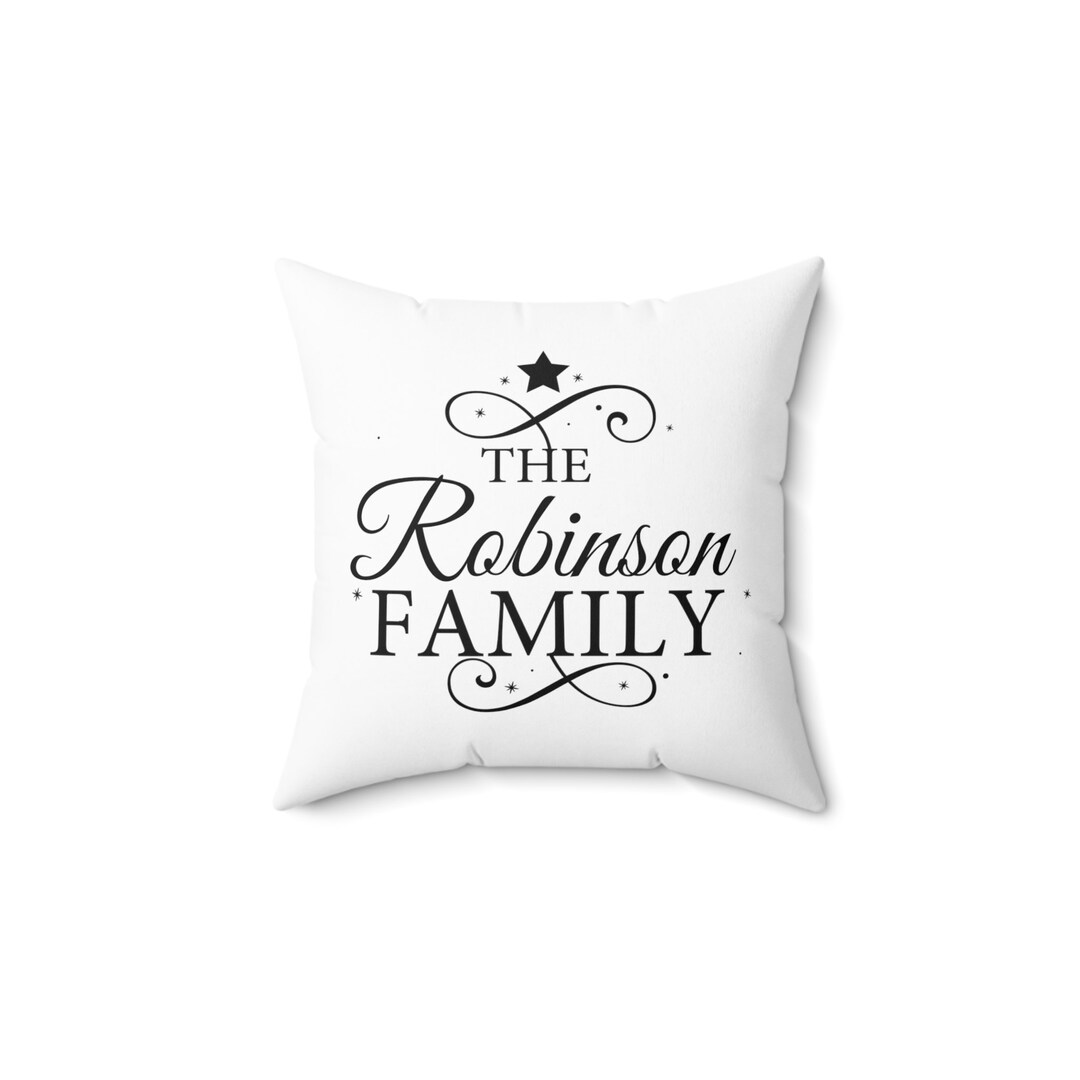 Copy of Custom Christmas Family Pillow Custom Pillow Cover Etsy