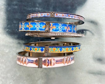 Spanish Tile Bangles Spain Bracelet Set Plaza De Espana