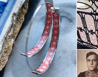 Hoops Earrings Atrio Tile Portugal Jewish History Aristides de Sousa Mendes Home Museum in Portugal saved over 30,000 Jews