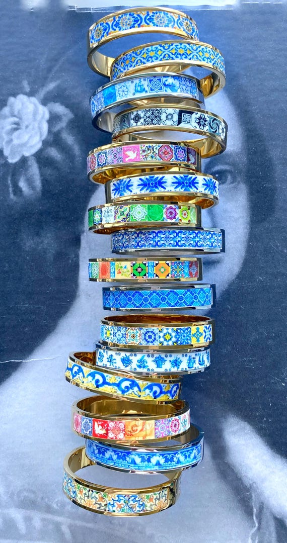 Atrio Bangle Bracelet Portugal Tile Portuguese Azulejos Mother's