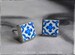 Ships FAST Stud Post Earrings Portugal Atrio Small Blue Tile Antique Azulejo Ovar Solid Stainless Steel - Gift Boxed Ships from USA