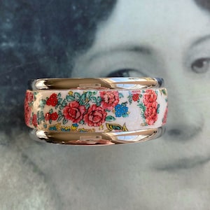 Atrio Bangle Bracelet Portugal Viana - Gold or Silver Stainless Steel  Folk Pavlovsky Posad Pavlovo Orenburg Downy Pashmina
