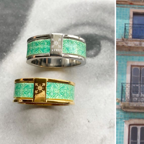 アクセサリー SMALL TILE RING / GREEN SMALL TILE RING /GREEN｜R.ALAGAN(ララガン)公式通販