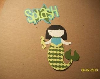 splash mermaid paper doll with title