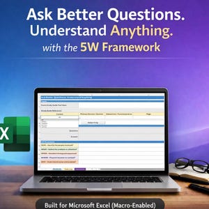 5W Framework: Understand Complex Material, Study Aid (Macro-Enabled Excel)