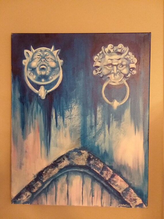 Knockers From Labyrinth Original Oil Painting