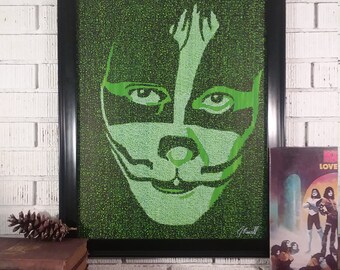 Peter Criss from Kiss Word Art Original Drawing