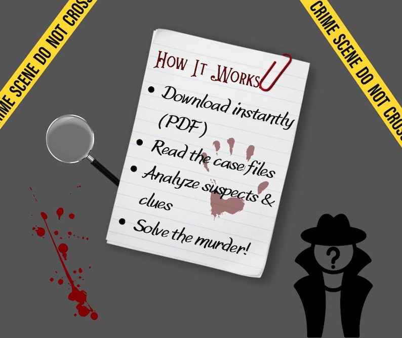 Mystery Murder Case PDF | Vampire Diaries Inspired Murder Mystery Game ...