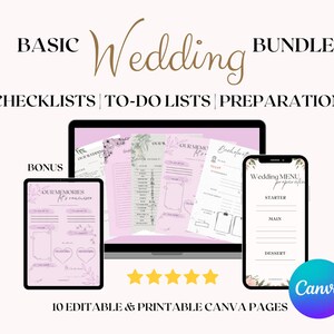 Basic Wedding Bundle - simply templates for your day D
